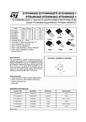 DataSheet STP4NK60Z pdf