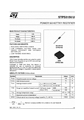 DataSheet STPS3150 pdf