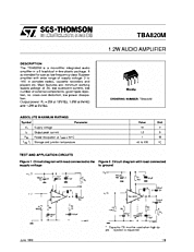 DataSheet TBA820M pdf