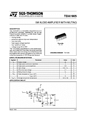 DataSheet TDA1905 pdf