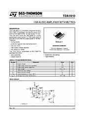 DataSheet TDA1910 pdf