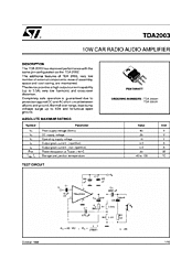 DataSheet TDA2003 pdf