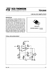 DataSheet TDA2006 pdf