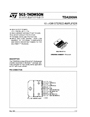 DataSheet TDA2009A pdf