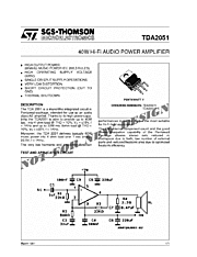 DataSheet TDA2051 pdf