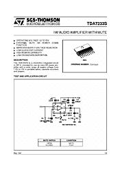 DataSheet TDA7233S pdf