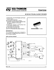 DataSheet TDA7250 pdf