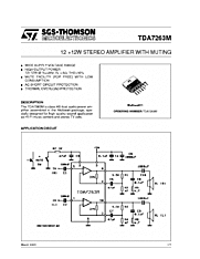 DataSheet TDA7263M pdf