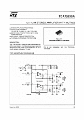 DataSheet TDA7263SA pdf