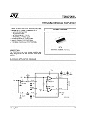 DataSheet TDA7266L pdf