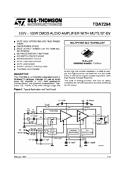 DataSheet TDA7294 pdf