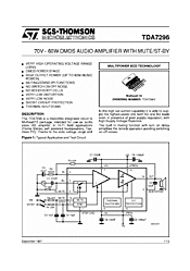 DataSheet TDA7296 pdf