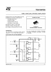 DataSheet TDA7297SA pdf