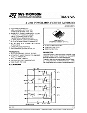 DataSheet TDA7372A pdf