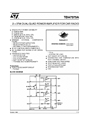 DataSheet TDA7375A pdf