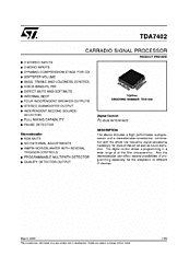 DataSheet TDA7402 pdf