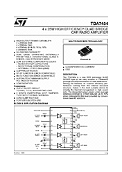 DataSheet TDA7454 pdf