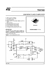 DataSheet TDA7482 pdf