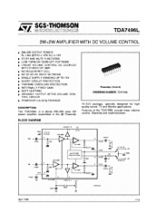 DataSheet TDA7496L pdf