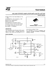 DataSheet TDA7499SA pdf