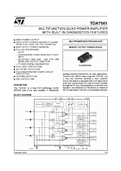 DataSheet TDA7561 pdf