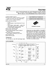 DataSheet TDA7562 pdf