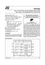 DataSheet TDA7564 pdf