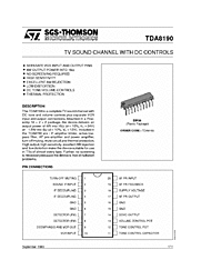DataSheet TDA8190 pdf