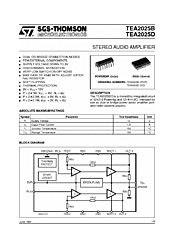 DataSheet TEA2025B pdf