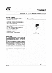 DataSheet TEA2031A pdf