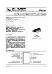 DataSheet TEA2262 pdf