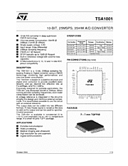 DataSheet TSA1001 pdf