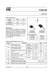 DataSheet TYN612M pdf