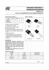 DataSheet VND5N07 pdf