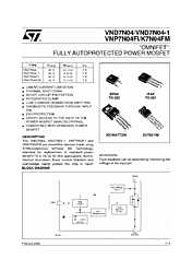 DataSheet VND7N04 pdf