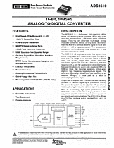 DataSheet ADS1610 pdf