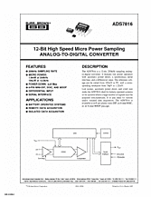 DataSheet ADS7816 pdf