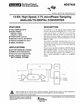 DataSheet ADS7822 pdf