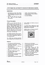 DataSheet CC1020 pdf