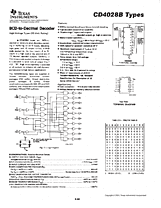 DataSheet CD4028B pdf