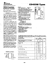 DataSheet CD4029B pdf