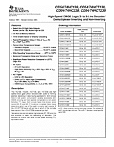 DataSheet CD54/74HC138 pdf
