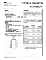 DataSheet CD54/74HC157 pdf