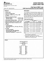 DataSheet CD54/74HC164 pdf