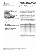 DataSheet CD54/74HC533 pdf