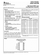 DataSheet CD54/74HC85 pdf