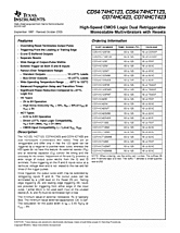 DataSheet CD54HCT123 pdf