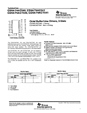 DataSheet CD74ACT541 pdf