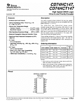 DataSheet CD74HC147 pdf