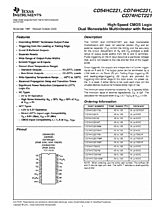 DataSheet CD74HC221 pdf